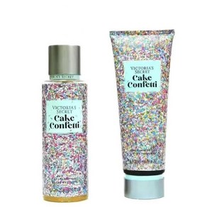 2p 빅토리아시크릿 바디로션+향수 236ml+250ml Fuit Cush Suga High Cake Confetti, 2개, 250ml