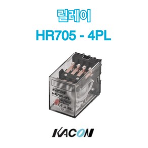 카콘 릴레이 14핀 HR705-4PL AC/DC MY4N Relay LED표시, 110VAC, 1개