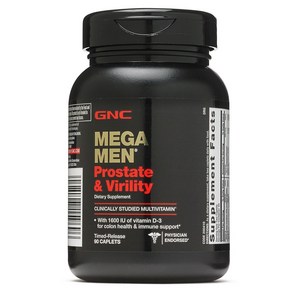 GNC 메가맨 프로스테이트 & 버릴러티 (90캐플렛) 사은품 바세린 증정, 1개, 90정