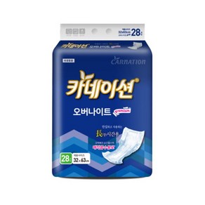 카네이션속기저귀 오버나이트 6회분 28매5팩 총140매, 5개, 28매입