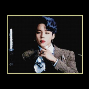 DIY 보석십자수 BTS 방탄소년단 큐빅 페인팅2 Jimin 지민 40x50, 상세 설명 참조, 1개