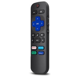 Roku TV용 범용 TV 리모컨 TCL Roku/Hisense Roku/Sharp Roku TV 교체 Netflix/Hulu가 포함된 TV 리모컨