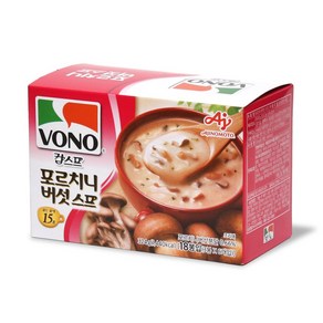 보노보노 포르치니버섯스프 컵수프 크림스푸 코스트코 vono 농심 양송이 머쉬룸 편의점 인스턴트 간편식 일회용 즉석 아침식사대용, 18g, 18개