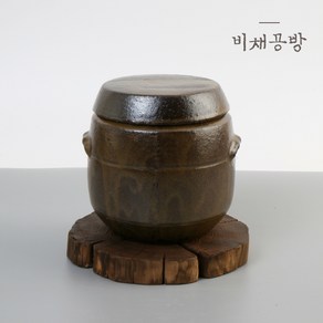 비채공방 현관 소금 단지 풍수 미니 소금 옹기 항아리 1100ml 일자 장독, 1개