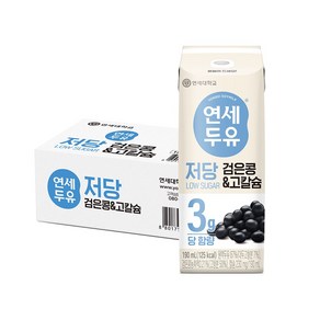 연세두유 저당두유 검은콩 고칼슘, 24개, 190ml