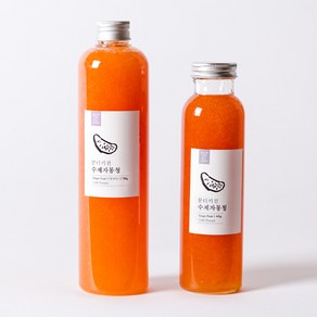 자몽청 780g(600ml) 프리미엄 콜드프레스 착즙 수제청, 귤청(600ml), 1개입, 600ml, 1개