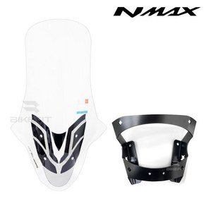 NMAX 125 롱스크린 브라켓 세트 윈드쉴드 대왕 바람막이 방풍 엔맥스 20년식까지, 1개