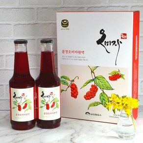 문경 오미자 원액 700ml 2병 선물용 답례품, 1개, 2개입