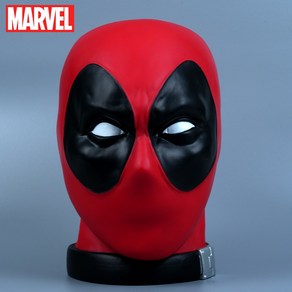 마블 데드풀 헤드 피규어 저금통 PVC 25cm 정품, 1개