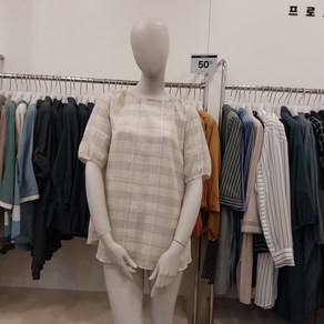 프로그램 NC 해운대점 파격할인 체크 쉬폰 블라우스 P232B067