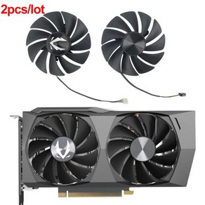 컴퓨터 부품 88mm GA92S2U RTX3060Ti RTX3060 Ti GPU 쿨러 Zotac 게임 RTX 3060 트윈 에지 그래픽 카드 냉각 팬, [03] 파란, 03 파란