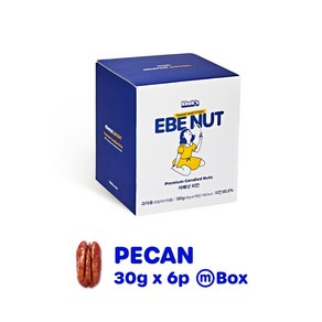 ebenut 이베넛 피칸정과 영양 간식 강정 선물 소포장 30g 6팩 180g, 1개