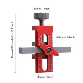 옷장 캐비닛 문짝 패널 및 리바운더 펀칭 장착 지그 목공 다우링 드릴링 가이드 로케이터 설치 클립 10mm, 01 Red, 01 1PC, 1개
