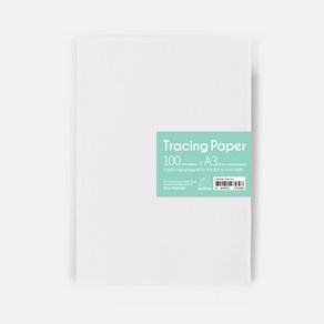 PapePhant 트레싱지 Tacing Pape 베끼는 투명 종이, A3 사이즈 100매