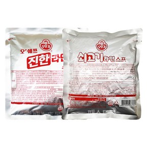 오뚜기 진한라면 스프+쇠고기라면 스프, 570g, 1세트