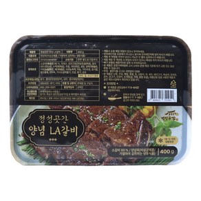 [정성곳간] 강순의 국내산 양념 LA 갈비 400g, 8개