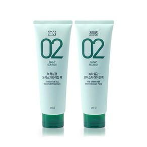 아모스 녹차실감 인텐시브 모이스처 팩 250ml 1+1, 1개