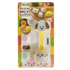 이홈베이킹 강아지 고양이 주먹밥틀 + 펀치 2p, 혼합색상, 1세트
