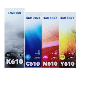 삼성 INK-K610 C610 M610 Y610 정품 잉크 4색세트 SL-T1670W SL-T1672FW SL-T1673W SL-J1560W SL-T2270DW, 1개