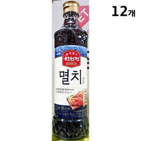 국내산 하선정 멸치액젓 실속형 대용량, 1kg, 12개