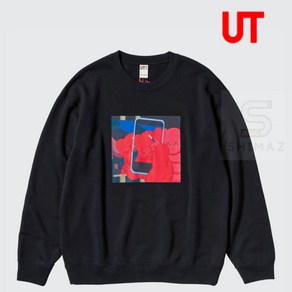 유니클로 카우스 앤디워홀 Uniqlo x Kaws x Andy Wahol 476119 블랙 스웻셔츠