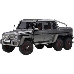 AUTOat 오토아트 76308 1/18스케일 메르세데스-벤츠 G63 AMG 6×6 매트 메탈릭 그레이 [컴포지트 다이캐스트 미니카], 단일, 1개