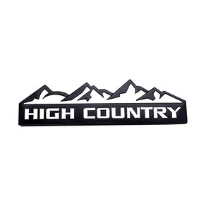 HIGH COUNTRY 엠블럼 / 하이컨트리 엠블렘 스티커 (쉐보레 콜로라도 트래버스), 블랙화이트