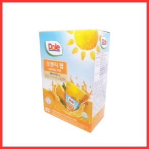 Dole 과즙 100% 얼려먹는 주스 후룻팝 2box 3종 - 파인애플 주스 오렌지 망고, 62ml, 16개