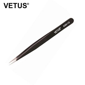 VETUS 정밀 ESD핀셋 정전기방지 ESD12 베투스 ESD-12, 1개