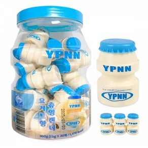 YPNN 요거트향 츄잉캔디 미니 야쿠르트 사탕 12g x 30개 (1통)