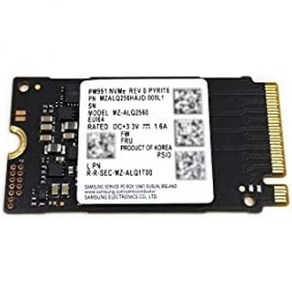 삼성 SSD 256GB PM991 M.2 2242 42mm PCIe 3.0 x4 NVMe MZALQ256HAJD MZ-ALQ2560 솔리드 스테이트 드라이브