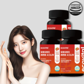 에코바이탈 모로오렌지 레몬밤 C3G 추출분말 600mg 120정, 1개, 72g