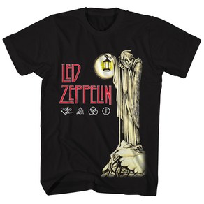 ROCKPANDA Led Zeppelin 반팔티 IV Hemit & ZOSO Logos