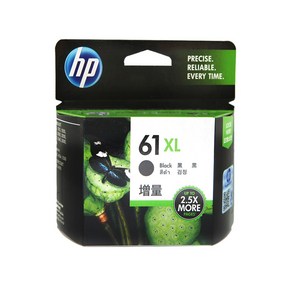 KH HP정품잉크/HP61/CH561WA/CH562WA/B3B07AA/B3B08AA, CH563WA 검정대용량, 1개