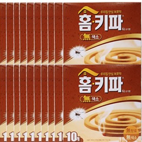 홈키파 모기향 무색소 10매x40개, 130g, 40개