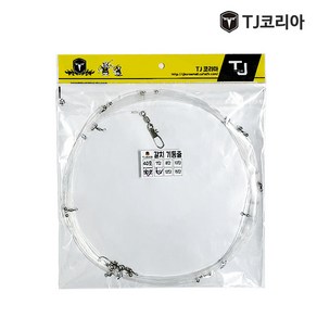 TJ코리아 선상 갈치 메탈 기둥줄 50호 10단 12단 2M 낚시 채비 소품 (메탈갈치기둥줄 50호), 1개