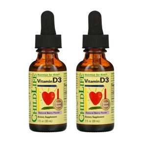 차일드라이프 2개X 비타민D3 베리맛 30ml (1fl oz), 2개