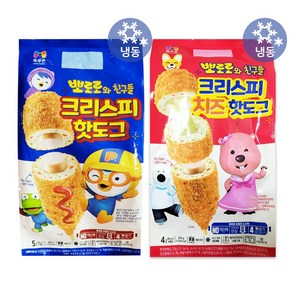 목우촌 뽀로로와친구들 크리스피핫도그 400g+치즈핫도그 320g, 1개