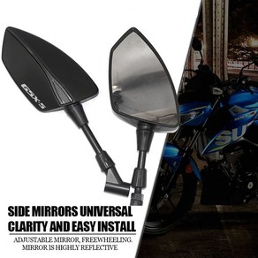 스즈키 GSXS GSXS GSX S GSXS750 GSXS 1000 1000f 125 150 GSXS1000 오토바이 백미러 사이드 미러 10mm, 3.Glod, 1개