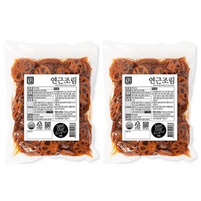 [다만세푸드] 한성 연근조림 1kg x 2개 / 반찬 장아찌