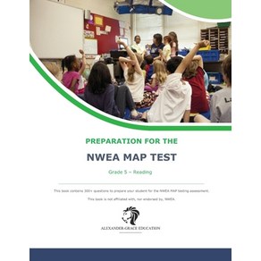 (영문도서) NWEA Map Test Preparation - Grade 5 Reading Paperback