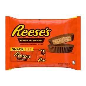 Reeses Milk Chocolate Snack Size Peanut Butter Cups Candy Bag 10.5 oz