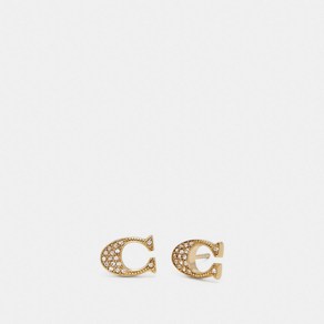 코치 시그니처 스터드 이어링 F29824 GLD Signature Stud Earrings