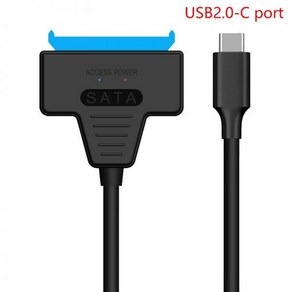 케이블 커넥터 SATA-USB 3.0 2.0/c타입 어댑터 2.5/3.5 인치 외장형 HDD SDD 하드 드라이브 디스크 외장 라인 변환기, A2