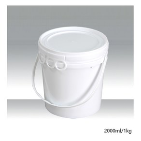 [에스테아] 모델링팩 용기 (1kg 2kg ) / 계량스푼 / 각각 별도 판매 (선택사항 확인부탁드립니다.), 1개, 모델링통2000ml=1kg