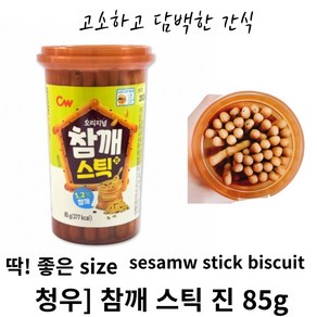 청우식품 참깨스틱 갈릭맛, 85g, 4개