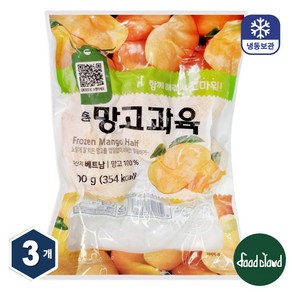 냉동 망고 하프컷, 3개, 500g