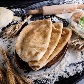 터키 라바쉬 피타(터키난Naan) 7인치(32개입)/ 10인치(24개입) 화덕 씬피자 도우 Khobez Arab Bread