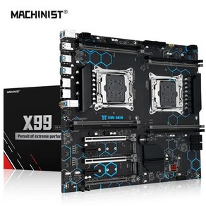 호환 MACHINIST X99 듀얼 CPU 메인보드 LG 호환A 2011-3 지지대 제온 프로세서 SSD NVME M.2 슬롯 8 DDR4 RAM 최대 256G USB3.0 MD8, 1) 마더 보드, 1개