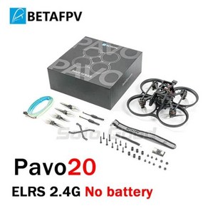 BETAFPV 브러시리스 Whoop RC 쿼드콥터 미니 드론 Pavo20 TATTA 550mAh 3S 11.1V 95C XT30 플러그 배터리, 01 ELRS 2.4G No Battey, 1개